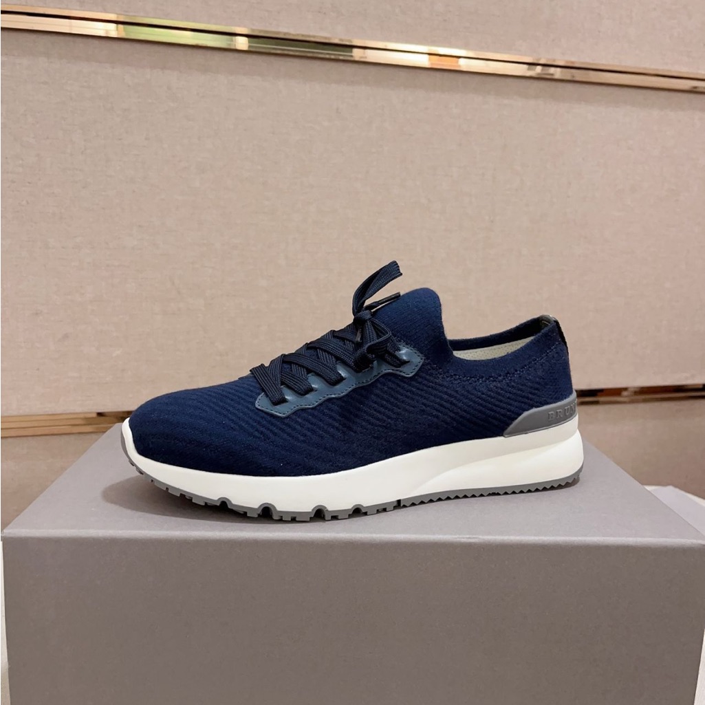 Brunello Cucinelli Blue Sneakers For Men